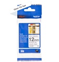 Brother Non laminated black on white tape
