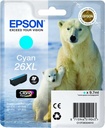 Epson Polar bear Singlepack Cyan 26XL Claria Premium Ink