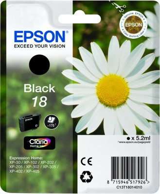 Epson Daisy Singlepack Black 18 Claria Home Ink