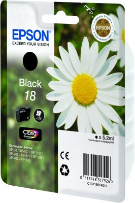 Epson Daisy Singlepack Black 18 Claria Home Ink