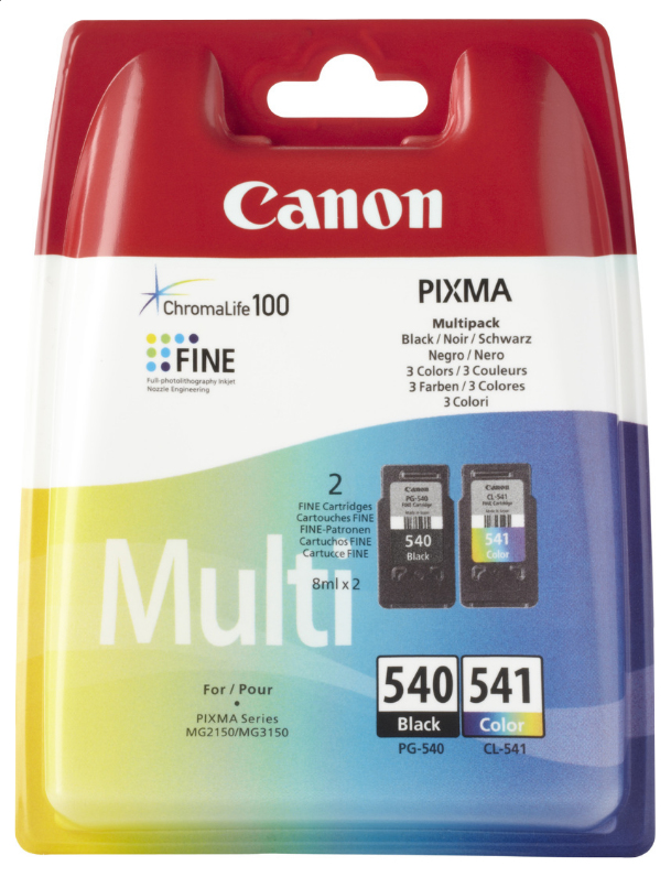Canon PG-540 / CL-541 ink cartridge 2 pc(s) Original Black, Cyan, Magenta, Yellow