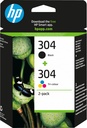 HP 304 2-pack Black/Tri-color Original Ink Cartridges
