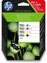 HP 934XL High Yield Black/935XL Cyan/Magenta/Yellow 4-pack Original Ink Cartridges