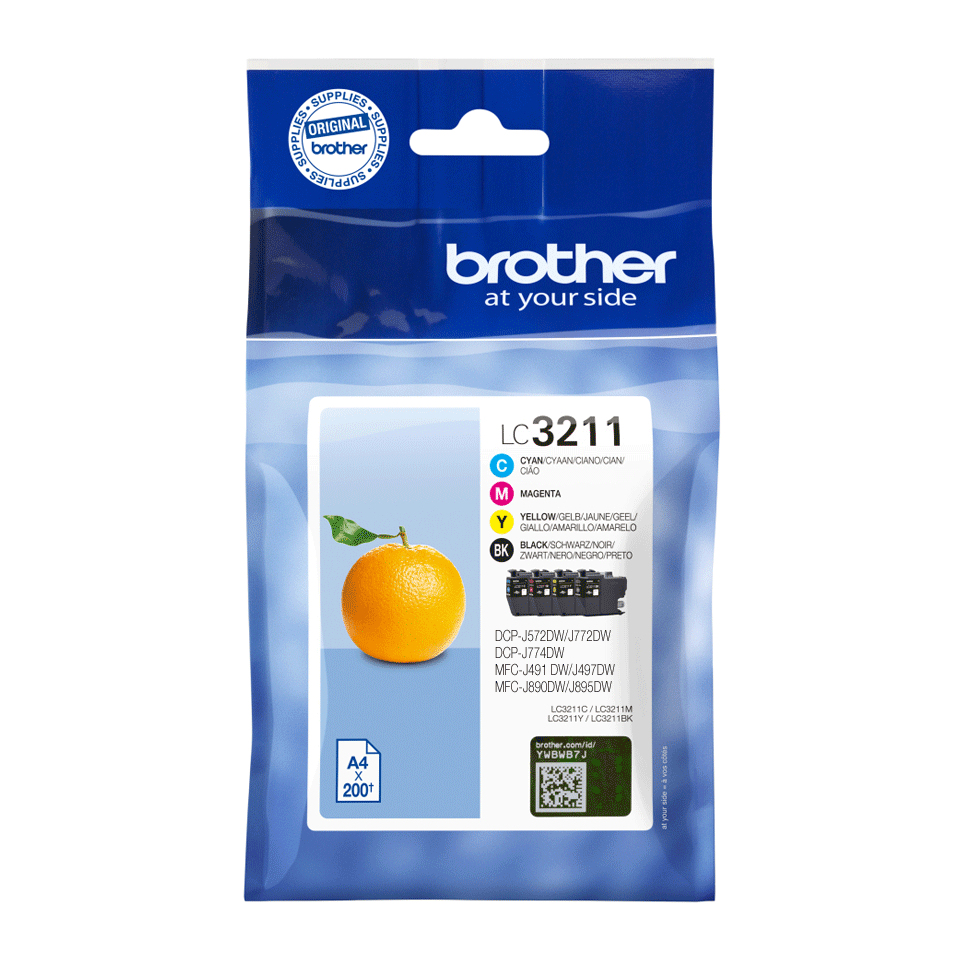 Brother LC3211VALDR ink cartridge 4 pc(s) Original Black, Cyan, Magenta, Yellow