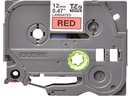 Brother TZE-431 label-making tape Black on red