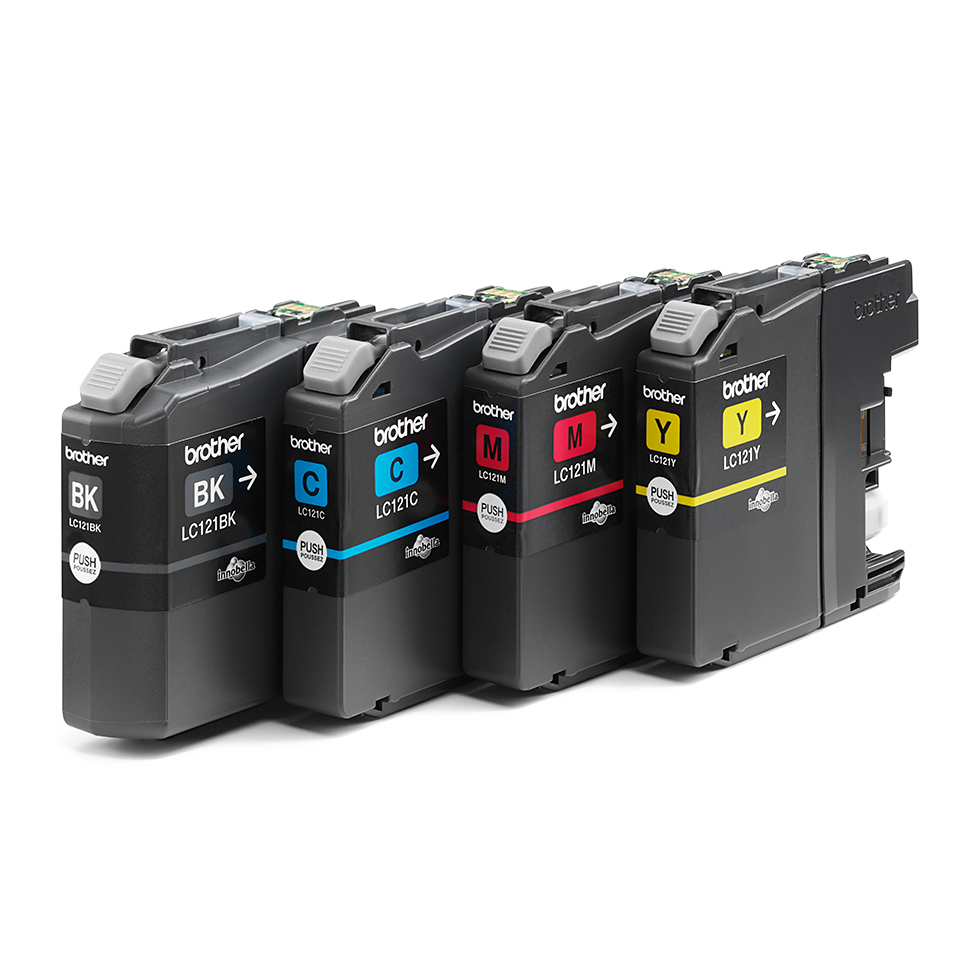 Brother LC121VALBP ink cartridge 4 pc(s) Original Black, Cyan, Magenta, Yellow