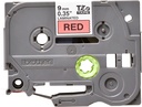 Brother TZE-421 label-making tape Black on red