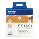 Brother DK11221 P-Touch Étiquettes 23mm x 23mm, Capacité 1000 pour Brother P-Touch QL/QL 12-102mm/700
