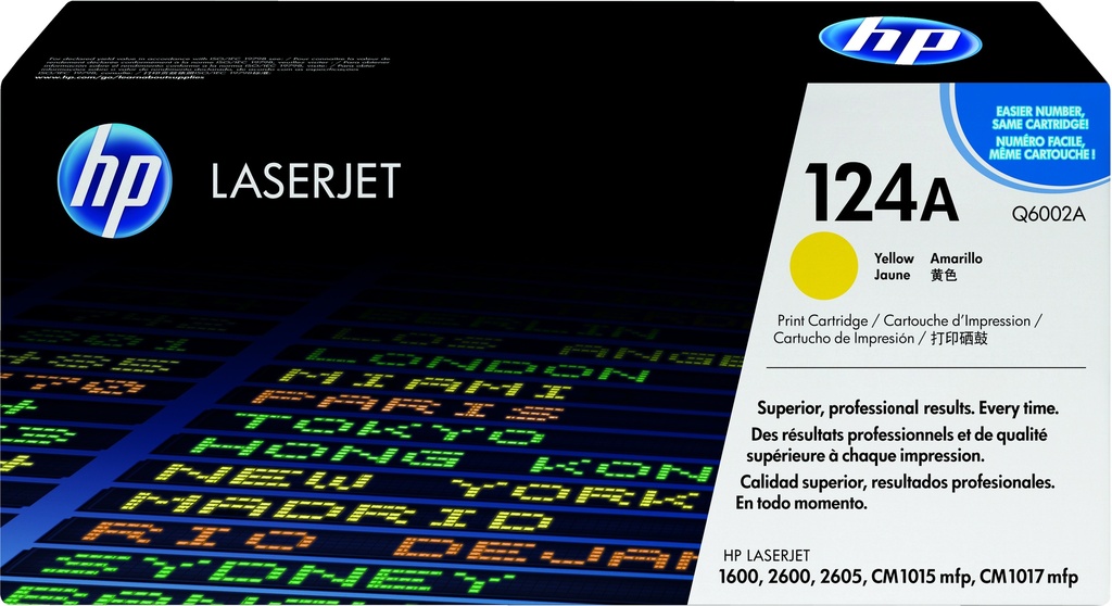 HP 124A Yellow Original LaserJet Toner Cartridge