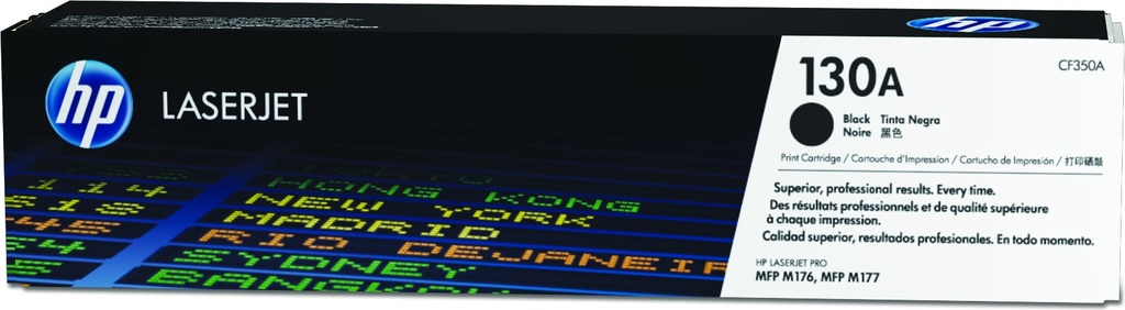 HP 130A Black Original LaserJet Toner Cartridge CF350A