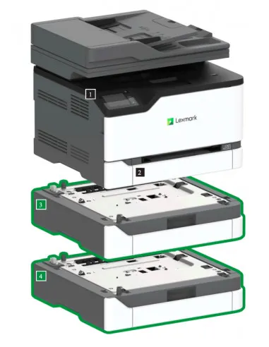 Lexmark XC2326 Imprimante laser couleur multifonction (40N9391)
