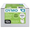 Dymo 13186/S0722420 Étiquettes DirectLabel blanc 101mm x 54mm UE12 pour Dymo GuestGuard/LW 550 60mm/400 Duo/60mm