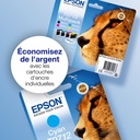 Epson C13T07124012/T0712 Cartouche d'encre cyan, 345 Feuilles ISO/IEC 19752 5,5ml pour Epson Stylus BX 310/600/D 120/D 78/S 20