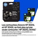 HP 302/304 Tri-color/Black Ink Crtg 2-Pk ink cartridge
