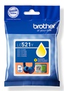 Brother LC-521Y Cartouche d'encre jaune, 500 Pages ISO/IEC 19752 pour Brother DCP-J 1260