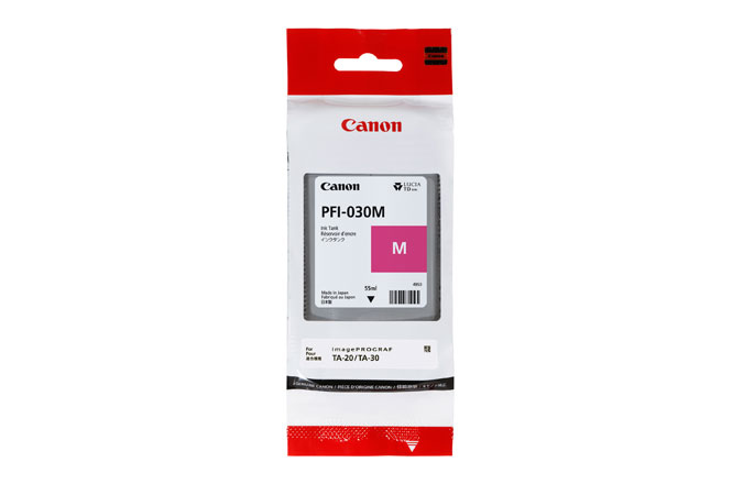 Canon 3491C001/PFI-030M Cartouche d'encre magenta 55ml pour Canon IPF TA-20