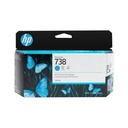 HP 498N5A/738 Cartouche d'encre cyan 130ml pour HP DesignJet T 850 