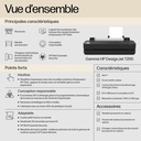 HP DesignJet T250 Traceur (5HB06A)
