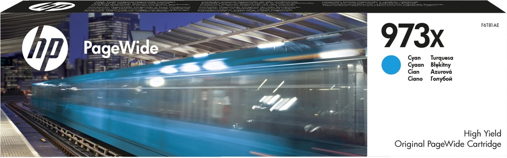 HP 973X High Yield Cyan Original PageWide Cartridge ink cartridge