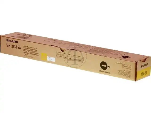 Sharp MX31GTYA Toner jaune, 15.000 Feuilles pour MX-2301 N/MX-2600 N/MX-3100 N/MX-4100/MX-4101 N/MX-5000 N/MX-5001 N