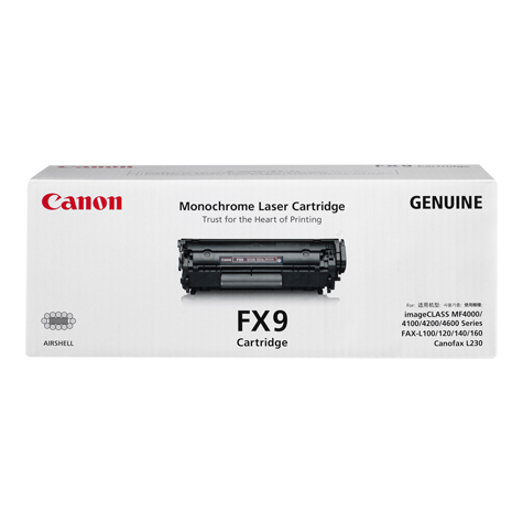 Canon 0263B002/FX-10 Cartouche toner noir, 2.000 Pages ISO/IEC 19752 pour Canon Fax L 100