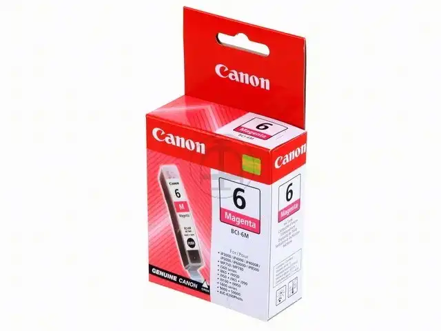 Canon 4707A002/BCI-6M Cartouche d'encre magenta, 280 Pages ISO/IEC 24711 13ml pour Canon BJC 8200/I 560/I 990/I 9900/S 800