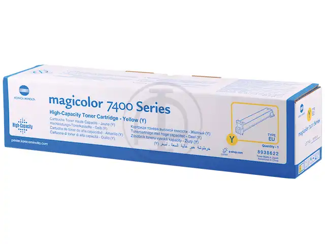 Konica Minolta 8938622 Toner jaune, 12.000 Feuilles pour Magicolor 7450/7450 Grafx/II/II GA