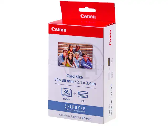 Canon KC-36IP Colour Ink + 54 x86 mm Paper Set, 36 Sheets