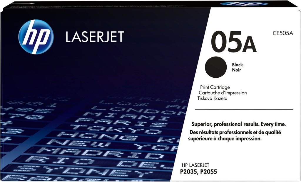 HP CE505A/05A Cartouche toner noir, 2.300 Pages ISO/IEC 19752 pour HP LaserJet P 2035/2055