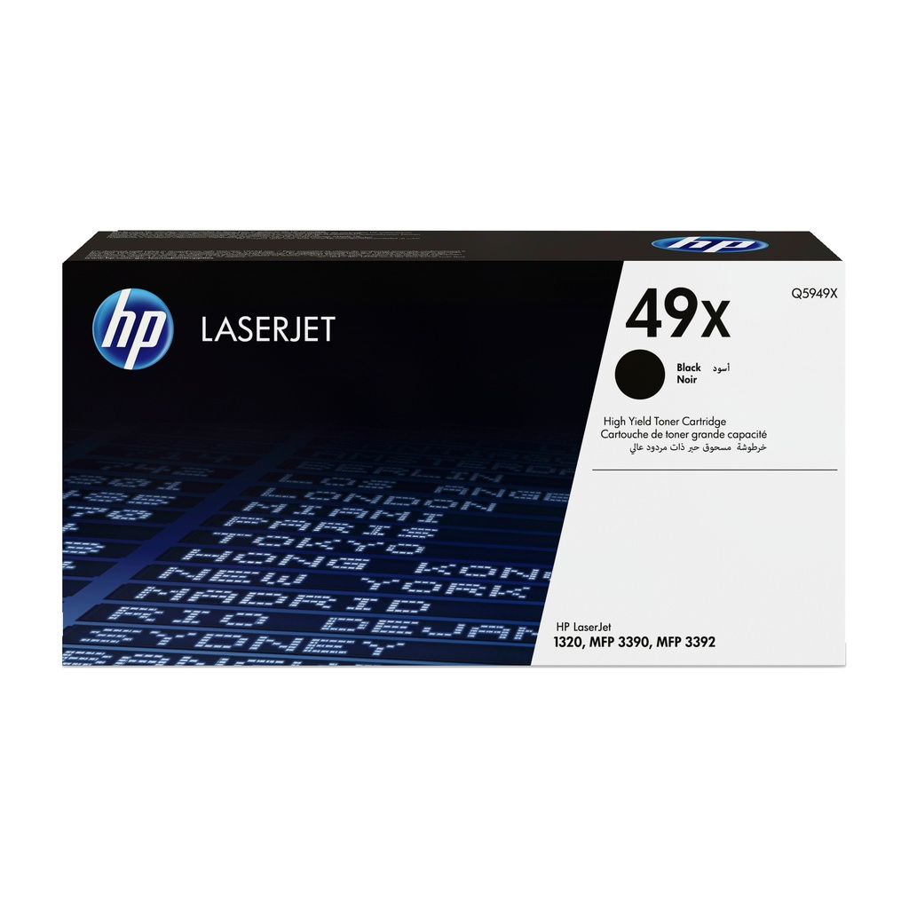 HP 49X High Yield Black Original LaserJet toner cartridge
