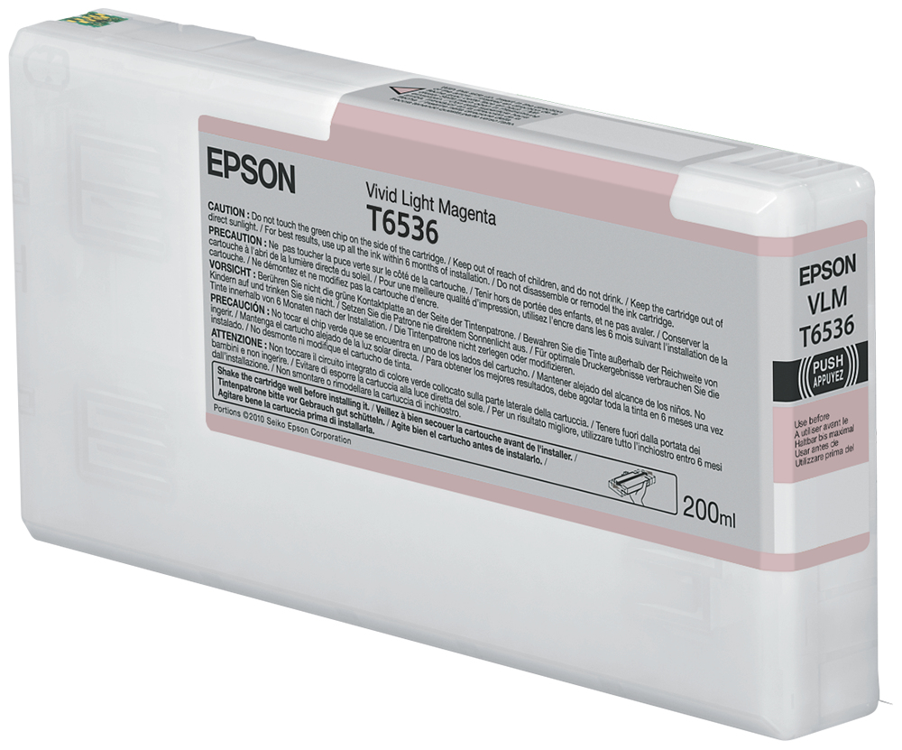 Epson C13T653600/T6536 Cartouche d'encre magenta claire 200ml pour Epson Stylus Pro 4900