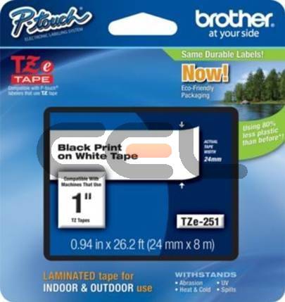 Brother TZE251CIV label-making tape