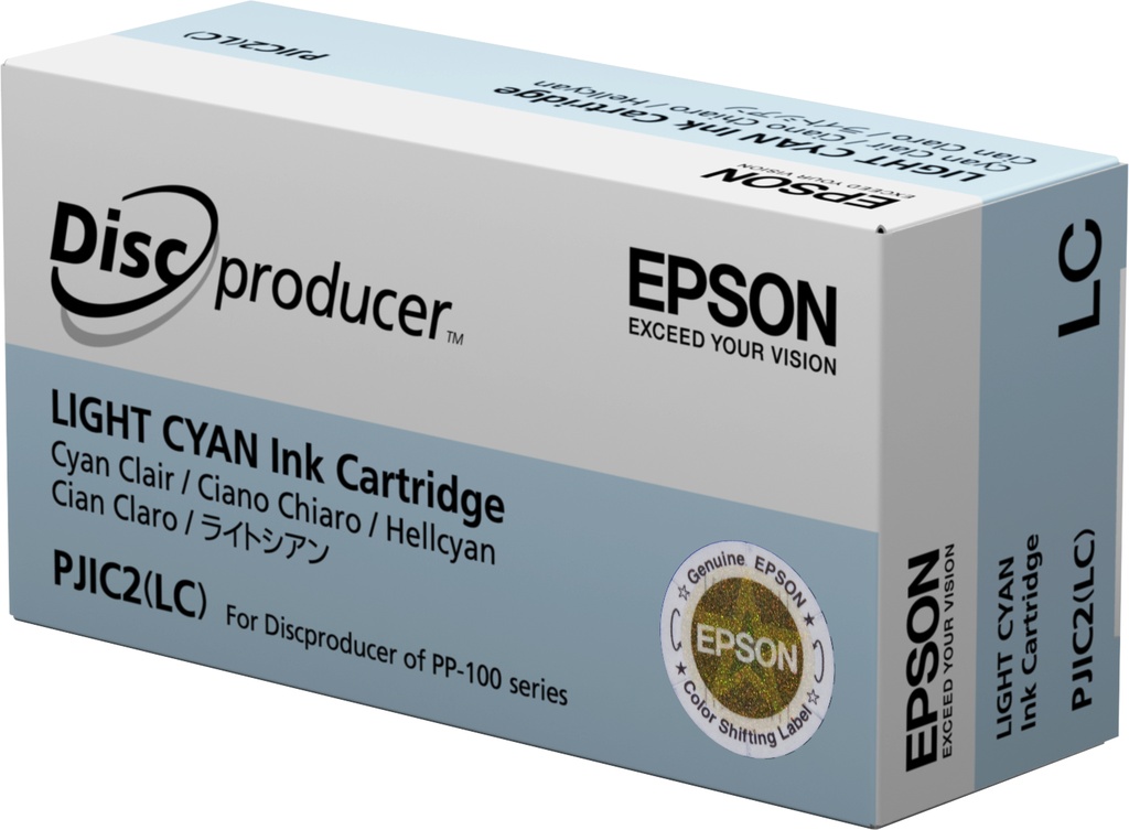 Epson C13S020448/PJIC2 Cartouche d'encre cyan claire, 3.000 Pages 26ml pour Epson PP 100/50