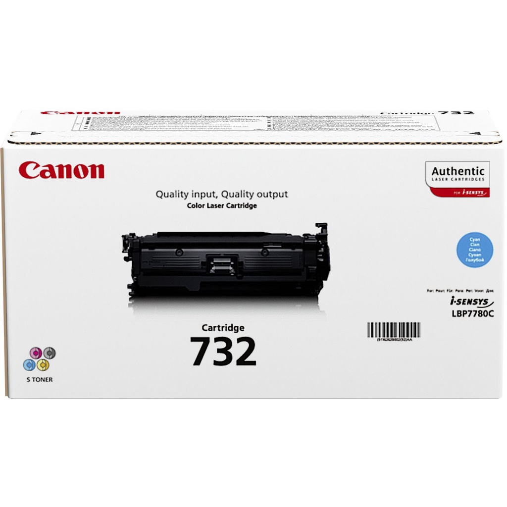 Canon 6262B002/732C Cartouche toner cyan, 6.400 Pages ISO/IEC 19798 pour Canon LBP-5480/7780