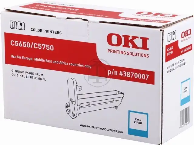OKI 43870007 Kit tambour cyan, 20.000 Feuilles pour C 5650/5650 DN/N/5750/5750 DN/N