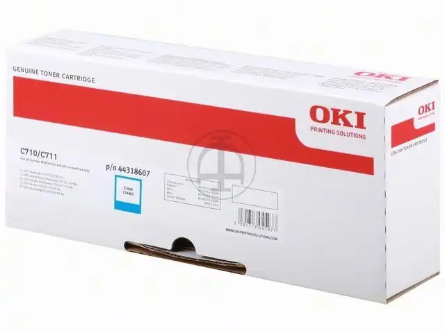 OKI 44318607 Toner cyan, 11.500 Feuilles/5% pour C 710 CDTN/DN/DTN/N/711 DTN/N/WT