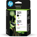 HP N9J72AE/301 Cartouche à tête d'impression multi pack noire + couleur 170pg + 150pg UE2 pour HP DeskJet 1000/1010/Envy 5530/OfficeJet 4630