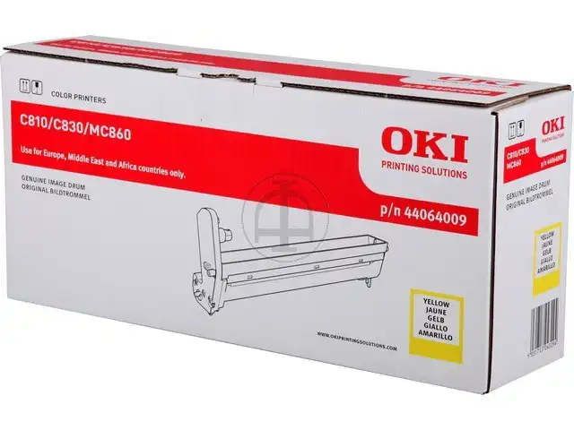 OKI 44064009 Kit tambour jaune, 20.000 Feuilles ISO/IEC 19752 pour OKI C 800/801/MC 851/MC 860/MC 861