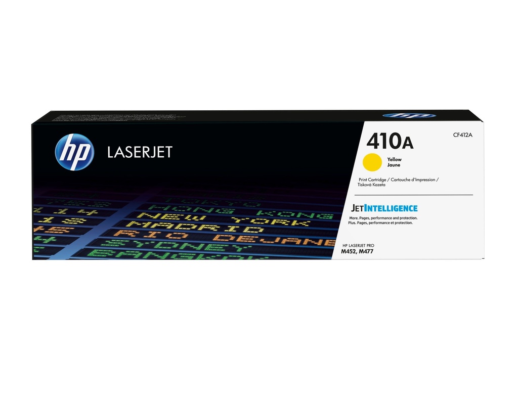 HP CF412A/410A Cartouche toner jaune, 2.300 Pages ISO/IEC 19798 pour HP Pro M 452