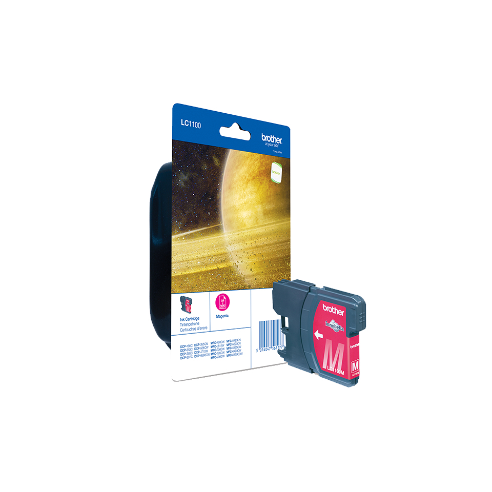 Brother LC-1100M Cartouche d'encre magenta, 325 Pages ISO/IEC 24711 5.5ml pour Brother DCP 185 C/MFC 6490 C
