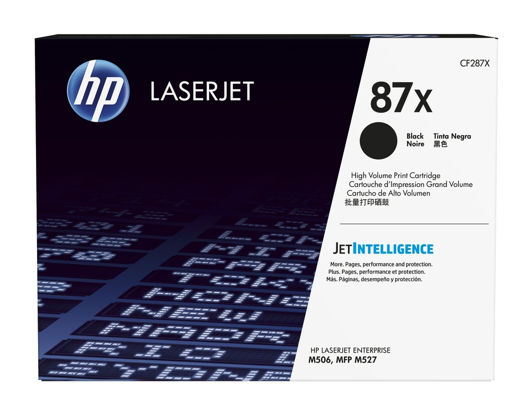 HP CF287X/87X Cartouche toner haute capacité, 18.000 Pages ISO/IEC 19752 pour HP LaserJet M 506