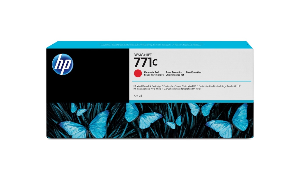 HP 771C 775-ml Chromatic Red DesignJet ink cartridge