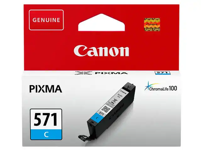 Canon 0386C001/CLI-571C Cartouche d'encre cyan, 311 Pages ISO/IEC 24711 173 Photos 6.5ml pour Canon Pixma MG 5750/7750