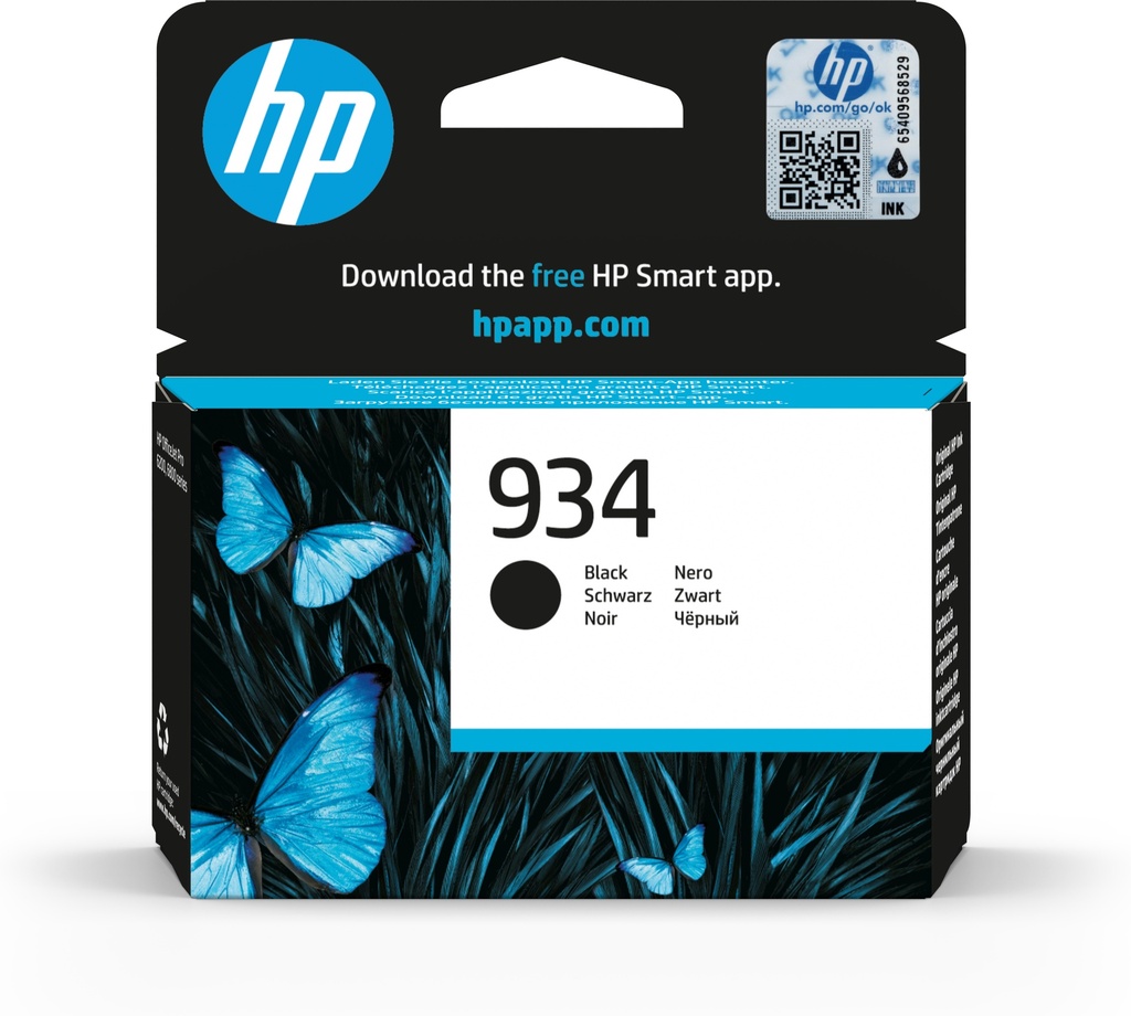 HP C2P19AE/934 Cartouche d'encre noire, 400 Pages ISO/IEC 24711 10ml pour HP OfficeJet Pro 6230
