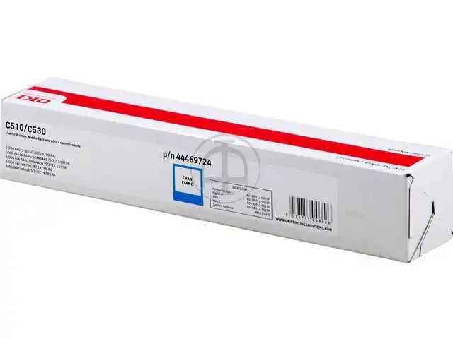 OKI 44469724 Kit toner cyan, 5.000 Feuilles ISO/IEC 19798 pour C 510 DN/511 DN/530 DN/531 DN/MC 561 DN/562 DN/DNW