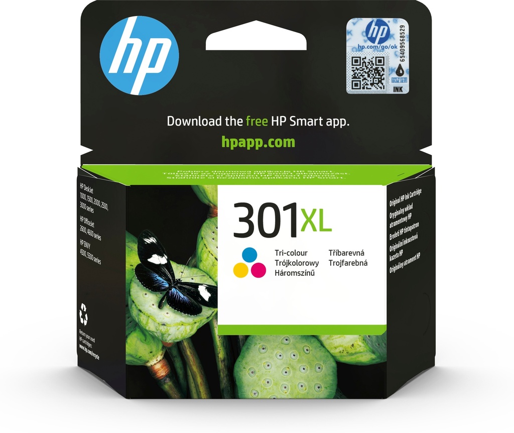 HP 301XL High Yield Tri-color Original ink cartridge