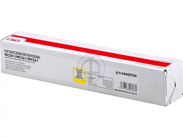 OKI 44469704 Kit toner jaune, 2.000 Feuilles ISO/IEC 19798 pour OKI C 310/331/510/511