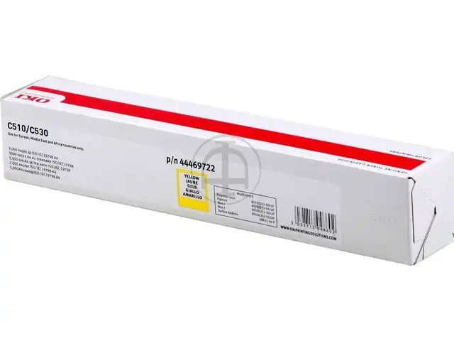 OKI 44469722 Kit toner jaune, 5.000 Feuilles ISO/IEC 19798 pour C 510 DN/511 DN/530 DN/531 DN/MC 561 DN/562 DN/DNW