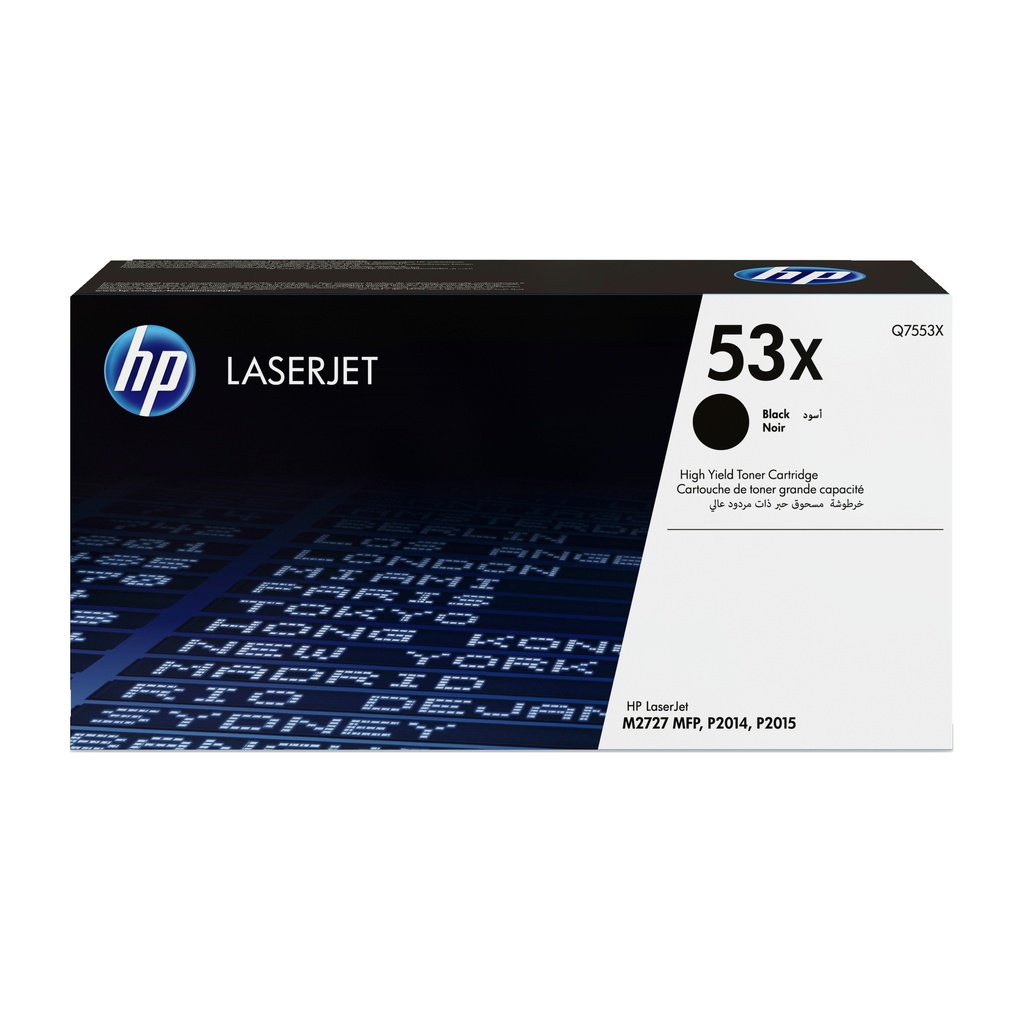 HP Q7553X/53X Cartouche toner noir, 7.000 Pages ISO/IEC 19752 pour HP LaserJet P 2015