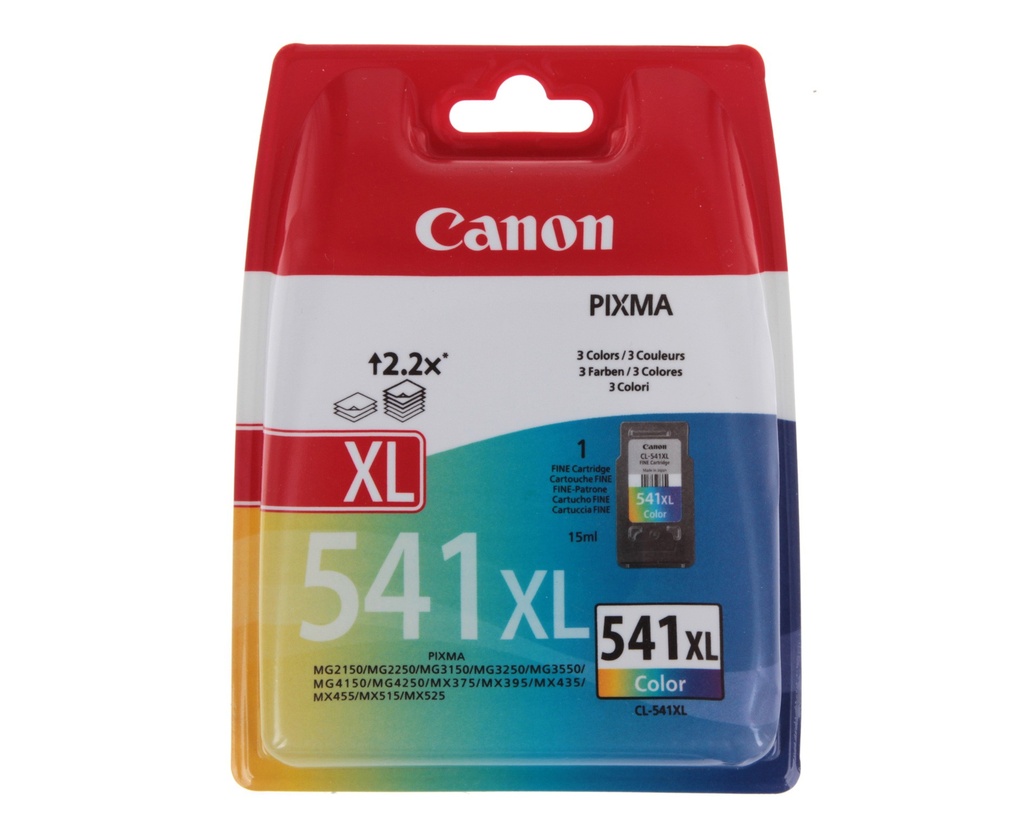 Canon 5226B005/CL-541XL Cartouche à tête d'impression couleur, 400 Pages ISO/IEC 24711 15ml pour Canon Pixma GM 2050/MG 2150/MX 370